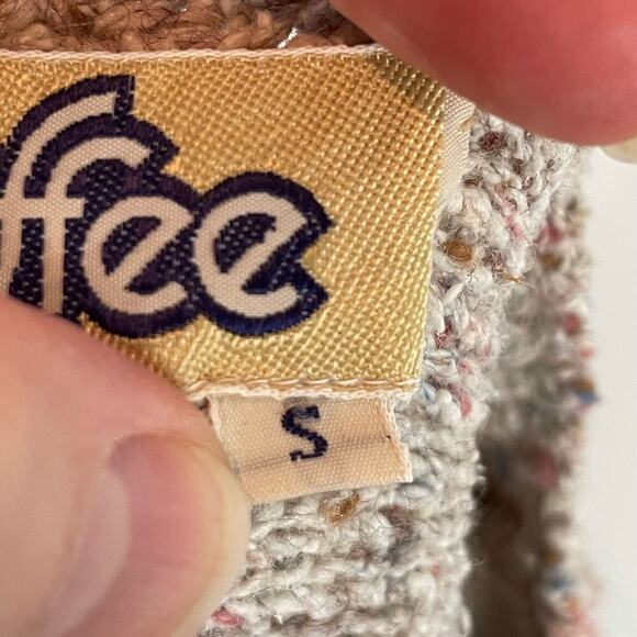 Vintage Toffee silk wool blend lightweight sleeveless sweater size small - Picture 7 of 8